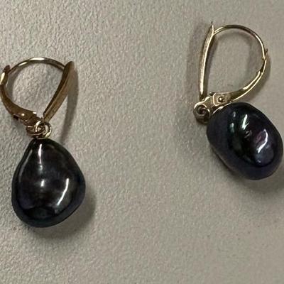 14K Black Pearl 