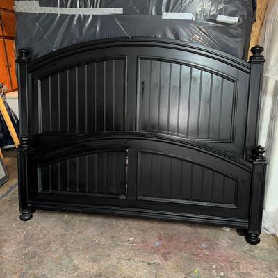 King Black Bed