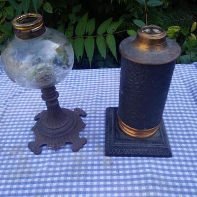 Metal antique oil lamps