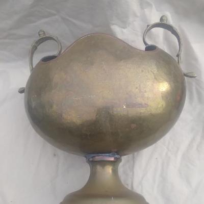 Large Russian hallmarked brass centerpiece