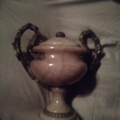 Large maitland smith bronze  mounted urn