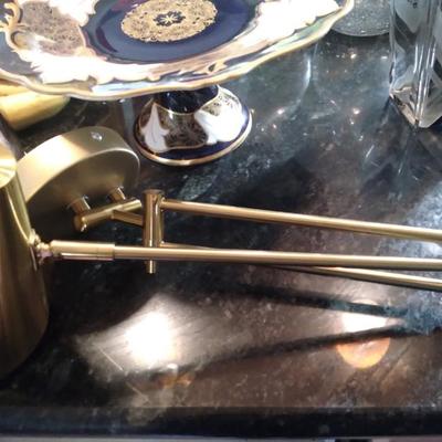 Antique tazza and wall sconce