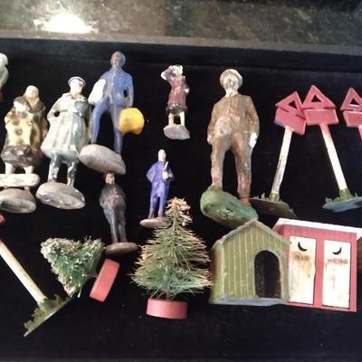Old toy train items