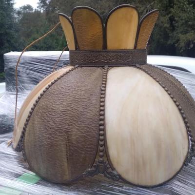 Leaded lamp shade