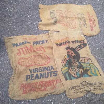 High quality Indian graphic vintage burlap sacks