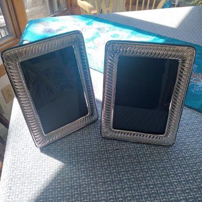 Sale Photo Thumbnail #5: Matching pair of sterling silver quality frames