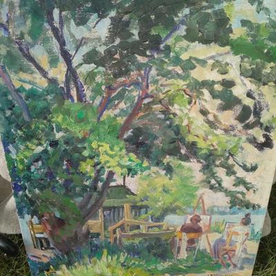 Oil on board