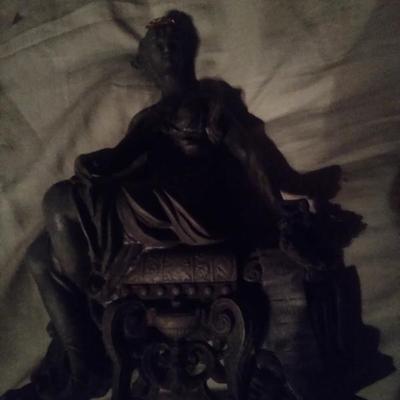 Large metal clock topper