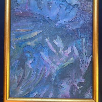 Framed Colorful Birds - Likely Paint & Cut Paper