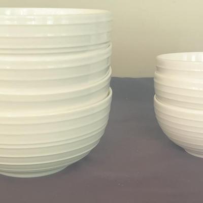 Mikasa White Bowls in 2 Sizes