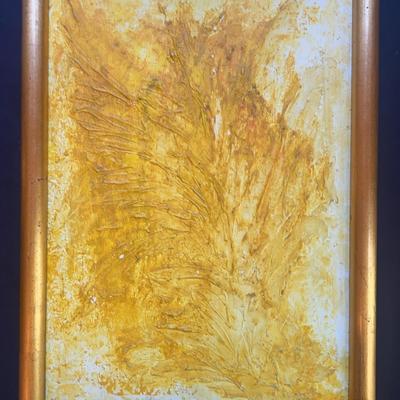 Framed Shades of Yellow Painting