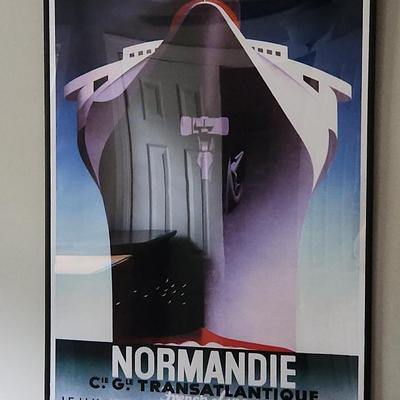 Normandie Poster Framed 