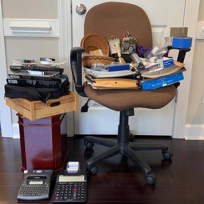Mystery Lot of Office Supplies, Chair & More!
