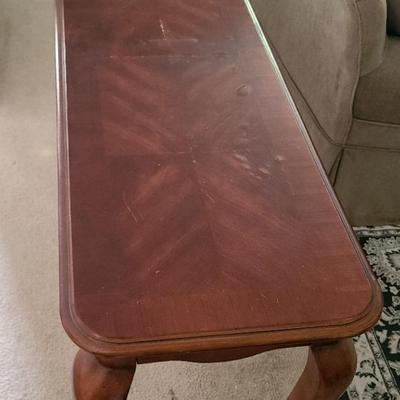 Long Wooden Coffee Table 