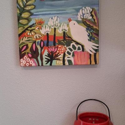 Flower Garden Print And Luminaria