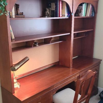 Desk With Matching Bookshelf