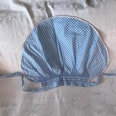 Light Blue and white gingham check Apron