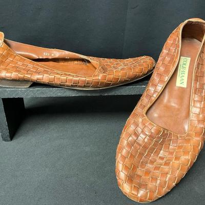 Cole Haan Brown Woven Loafers