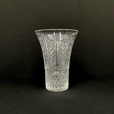 Waterford 10 Inch Cut Crystal Vase
