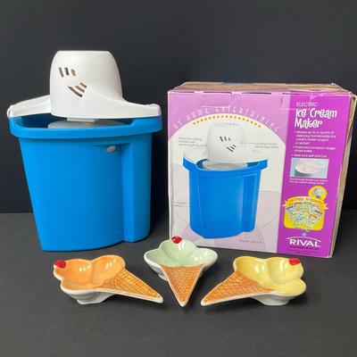 Rival Electric Ice Cream Maker With Williams-Sonoma Bowls