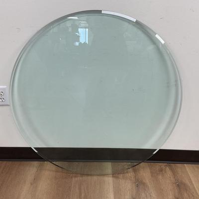 Round Beveled Edge Glass Top