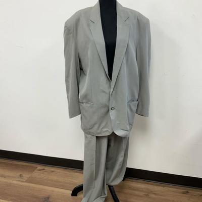 Winston Woods Sage Silk/Cotton Men’s Suit, Size M/32