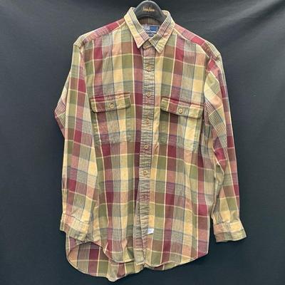 Polo by Ralph Lauren Khaki & Maroon Plaid Shirt