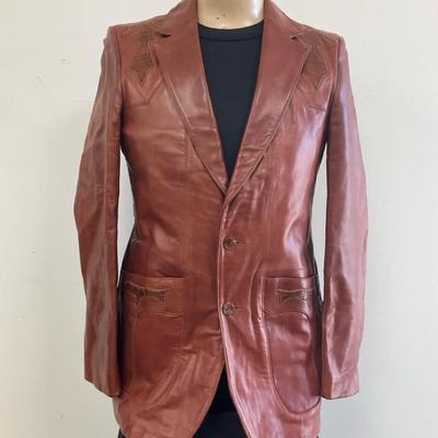 Scully Leatherwear Western Fitted Jacket, Size 40