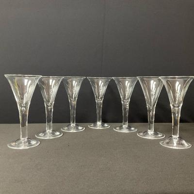 Vintage Georgian Trumpet Style Wineglasses