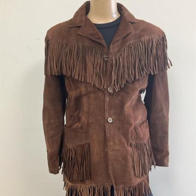 Polo by Ralph Lauren Western Tassle Suede Jacket, Size 42