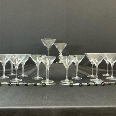 Martini Stemware Of All Sizes 