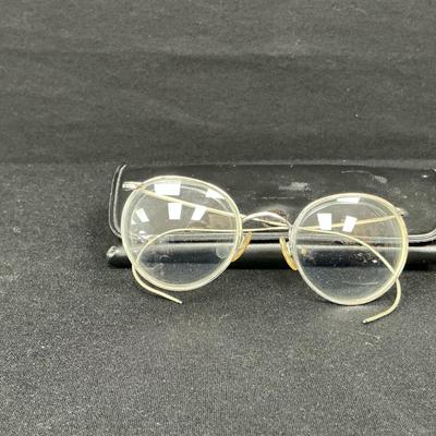Vintage Silver-Colored Spectacles 