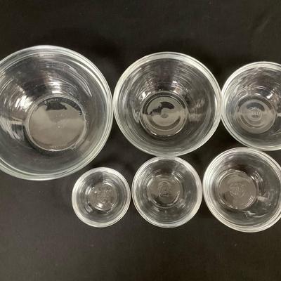 Pyrex, Arcoroc And Duralex Glass Mixing Bowls