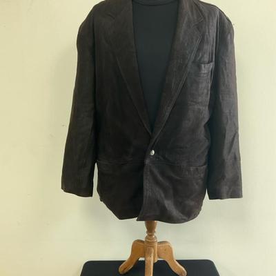 M. Julian Leather Jacket, Size 38