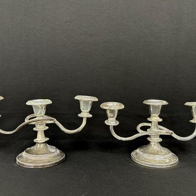 Silver Plated Candelabra Set