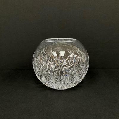 Tiffany & Co Sybil Cut Crystal Rose Bowl Vase
