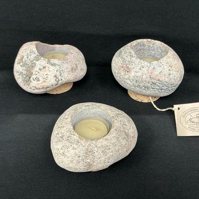 Scandinavian Stone Light Candle Holders