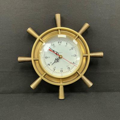 Quartz Nautical Ship Wheel Wall Clock 