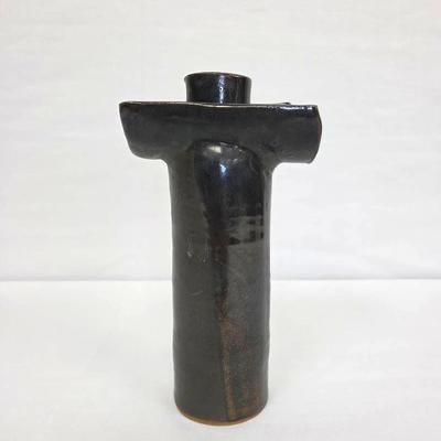 Glazed Ceramic Candlestick