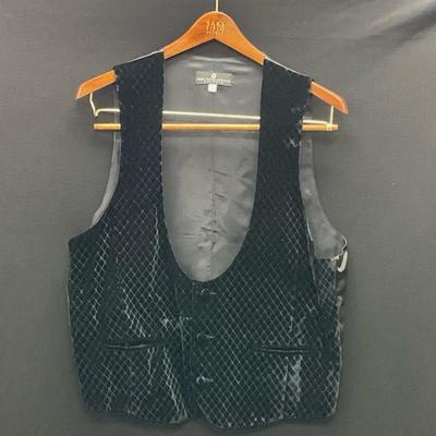 Men’s Black Velvet Vest by Saks Fifth Avenue