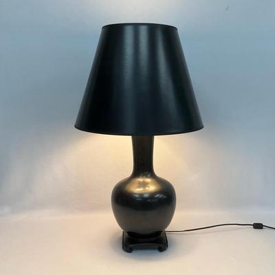 Black Lamp With Black Shade