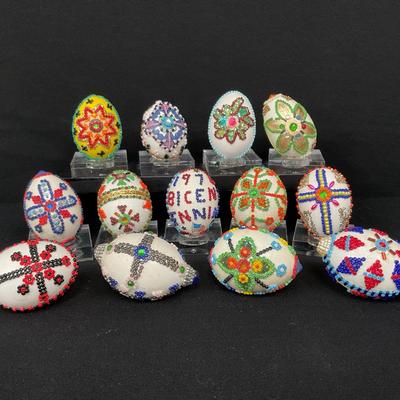 Beaded Easter Eggs