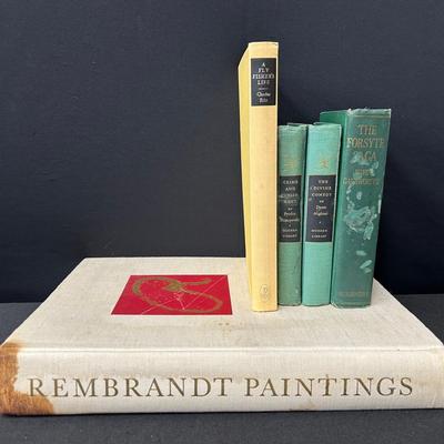 Rembrandt Paintings And Other Vintage Books