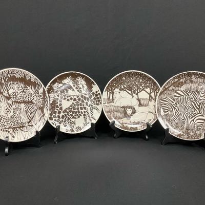 African Animal Plates
