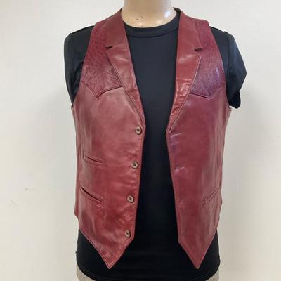 Remy Leather Fashions Concord Vest, Size 40