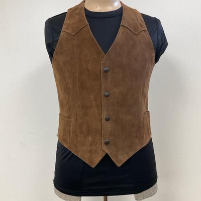 Vintage Pioneer Wear Suede Vest