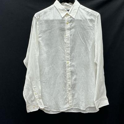 Banana Republic Linen Shirt Size 16-16.5