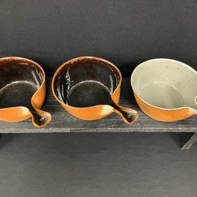 Vintage Sial Stoneware Soup Bowls