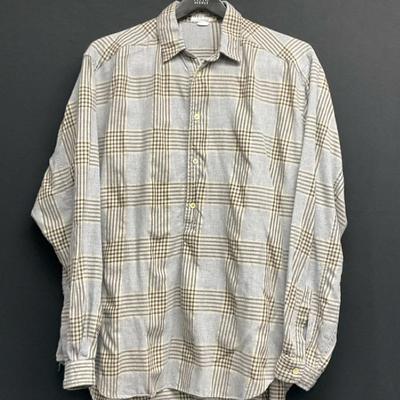 Men’s Giorgio Armani Gray/Black Pullover Shirt