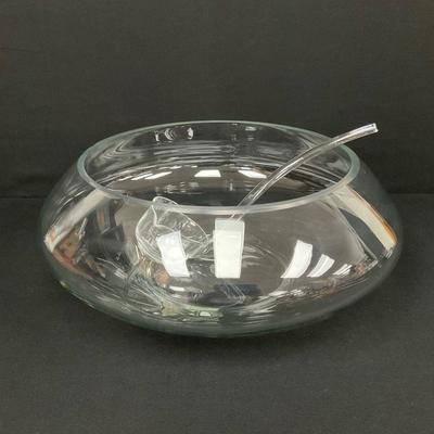 Moderno Glass Punch Bowl By Crisa